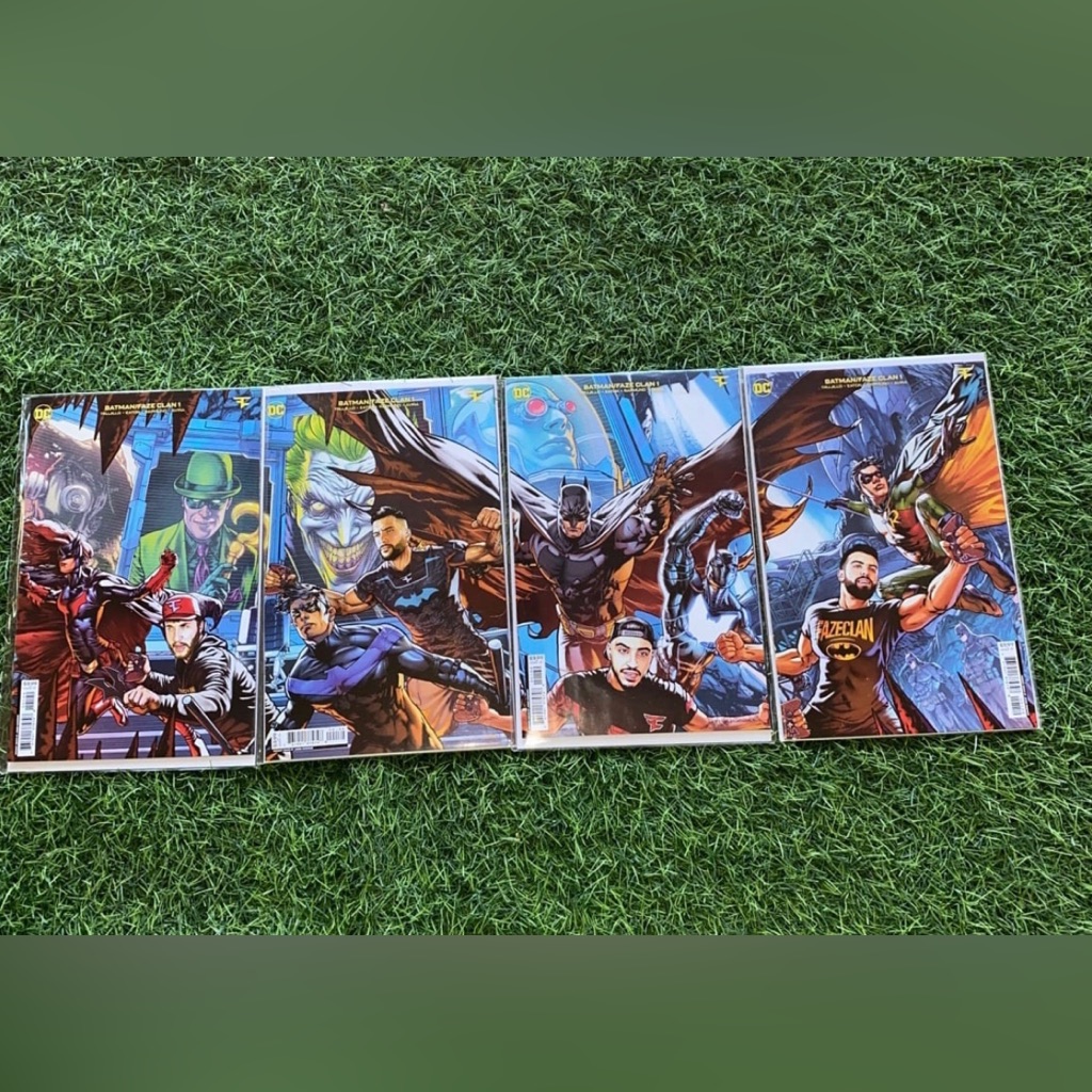 Faze Clan X Batman Dc Comics Full Artwork Books Movies Show Vintage Collectible